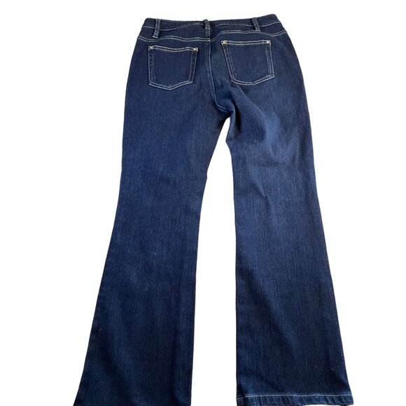 Belle by Kim Gravel‎ Flexibelle Petite Bootcut Denim Jeans 6P - Picture 4 of 12